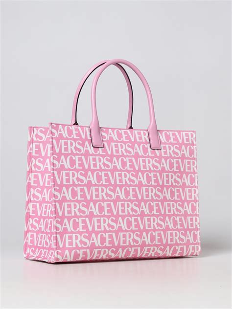 white versace gold point|versace pink shopping bag.